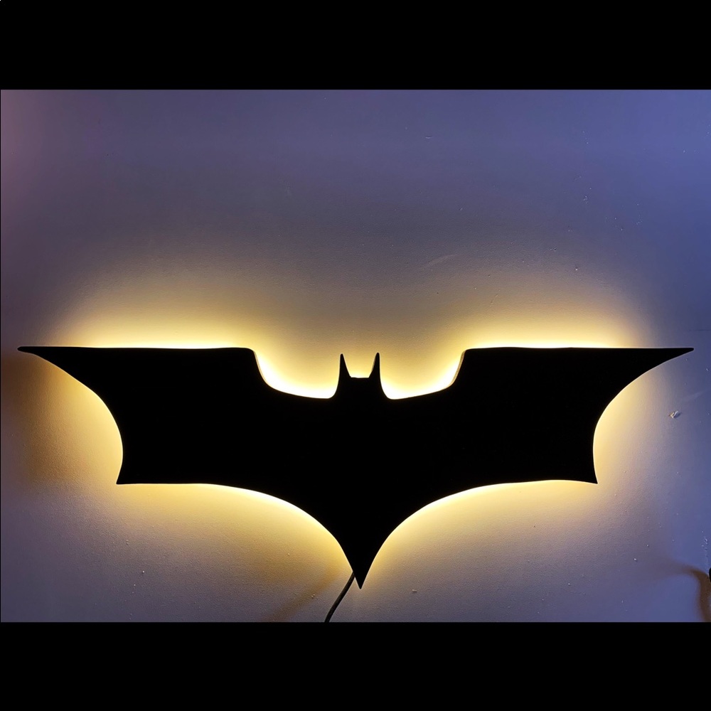 Batman Wooden Wall Art with LED lights